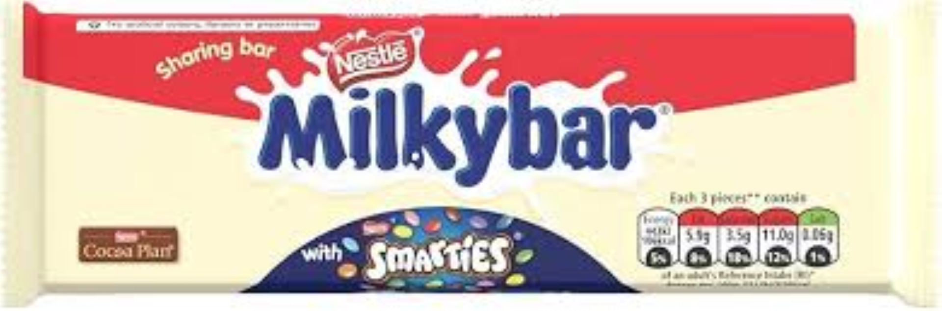 NESTLE MILKYBAR WITH SMARTIES 100G